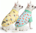 Spark Paws Sunblock Dog T-Shirt, SPF30 Protection, Lightweight Breathable Quick Dry for Dogs with Sensitive Skin - Bees & Watermelon (Set of 2) - Size S