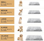 BFPETHOME Dog Beds for Large Dogs, Plush Dog Crate Bed Fluffy Cozy Kennel Pad for Sleeping &Ease Anxiety, Washable Pet Mats with Anti-Slip Bottom for Large Medium Dogs, Pet Bed, Grey