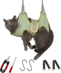 Guzekier Cat Grooming Hammock Harness for Cats, Cat Nail Clipper | Cat Restraint for Nail Trimming with Adjustable Sling for Easier Grooming