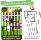 Thrivinest Animal Barrier Fence, 26 Pack No Dig Fence Decorative Fences, 17in(H) x10ft(L) Rustproof Metal Wire Small Garden Fence Border for Dogs Rabbits (26 Pack,28Ft)