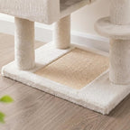 HUITREE 45in Cat Tree Tower with Big Condo for Indoor Cats,Cat Tower with Scratching Post,Scratching Board and Cat Toys,Multi-Level,Small Space,Transformer Cat Tree (338B)