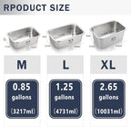 Stainless Steel Dog Bowls for Large Dogs, 0.85 Gallons High Capacity Metal Food Dog Bowls Extra Large Water Bowl for Dogs