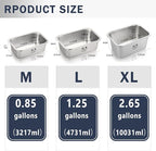 Stainless Steel Dog Bowls for Large Dogs, High Capacity Metal Dog Food Bowls, Food and Water Bowl for Larges, X-Large, and Big Dogs 1.25 Gallons