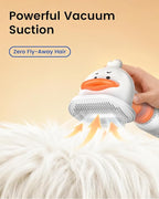 Vacuum Dog Brush for Shedding, 4-in-1 Self-Cleaning Slicker & Undercoat Rake, Deshedding Grooming Tool, Anti-Static, Massage & Combing All In One! | 4-in-1 Grooming, Traps Loose Hair, Self-Cleaning, Slicker Brush, Low Noise, Dogs & Cats, Short & Medium...