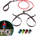 SparklyPets - Double Dog Bungee Rope Leash for 2 Small Dogs - Dual Dog Lead for Small Breeds - Soft Handles, No Tangle, Adjustable Couplers - Flow Leash, 2 Dogs Walking Accessory