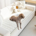 Pet Couch Covers Protector for Dogs Sofa Slipcovers Washable Cushion Cover | Non slip,scratch-proof furniture protector fits I-shape armchair,loveseat,recliner,sectional sofa pads(white,27in*59in)