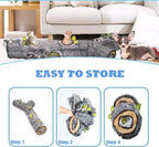 Cat Tunnel,Cat Tunnels for Indoor Cats,Tree Trunk Play Toy for Large Cats、Kitten and Other Small Animals to Chase and Play,Foldable Easy to Store,Cat Tube Toys Long 59"
