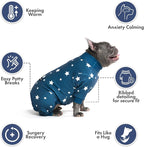 Spark Paws Dog Pajama, Dog Recovery Suit Male, Onesie, Ultra-Soft and 4-Way Stretch, for Small Medium and Large Breeds - Stars - 5XL