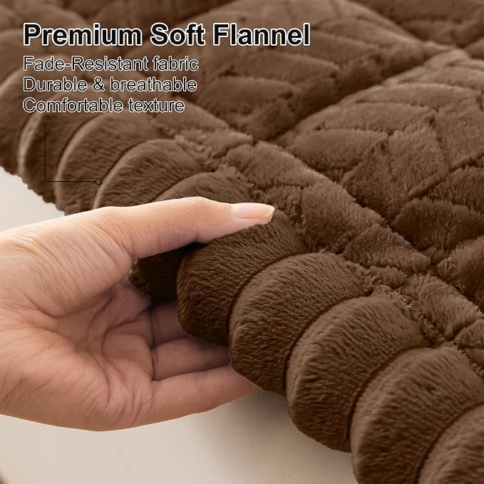 Smiry Couch Cover for Dogs, Non Slip Fuzzy Pet Sofa Covers Washable | Sofa Slipcovers for 2-3 Cushion Couch, Soft Thick Furniture Protector for Cats Dogs, Against Fur, Dirt, Scratch (35.4"x63")