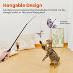 Potaroma Cat Toys Flapping Bird (No Flying), Lifelike Sandpiper Chirp Tweet, Rechargeable Touch Activated Kitten Toy Interactive Cat Exercise Toys for All Breeds Cat Kicker Catnip Toys 4.0" | Lifelike Sandpiper Chirp, Touch Activated, Rechargeable Kitt...