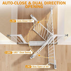 Mumeasy 29.7-43" Baby Gate, Adjustable Safety Gate for Stairs & Doorways | No drill installation, auto close door, one hand operation, adjustable width, for dogs pets babies toddlers