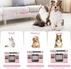 Portable Pet Playpen, Cat Playpen for Indoor Cats Enclosed，Kitten Playpen Indoor with Resistant Breathable Shade Cover,Indoor Outdoor Use for Small Medium Pet (M, Pink)