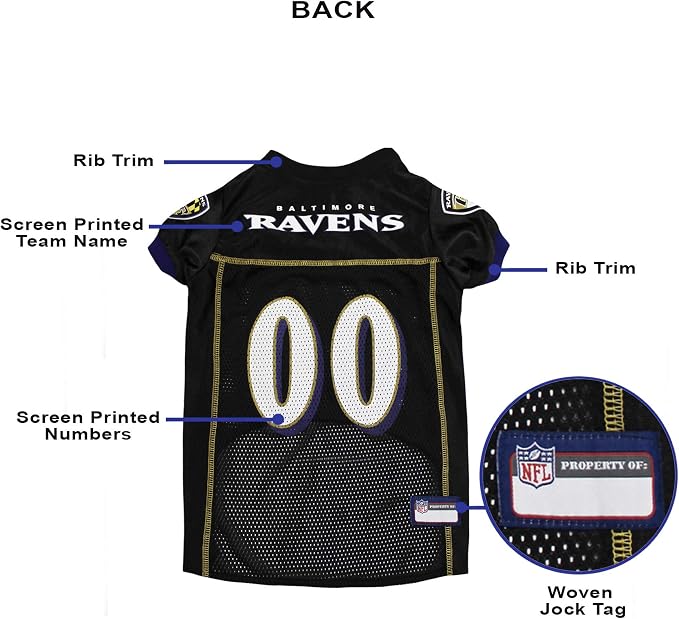 NFL BALTIMORE RAVENS DOG Jersey, X-Small