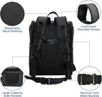 Apollo Walker Dog & Cat Carrier Backpack for 4-18lb Pets - Ventilated Safe Design with Padded Back Support, Breathable Mesh Pet Backpack for Hiking, Travel, Outdoor (Black)