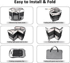 JESPET Pet Dog Playpens 36", 45" & 61" Portable Soft Dog Exercise Pen Kennel with Carry Bag for Puppy Cats Kittens Rabbits, Indoor/Outdoor Use