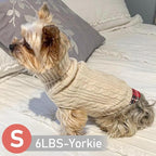 KYEESE Dog Sweater Turtleneck Thick Knit Pullover for Cold Weather | Stretchy Fit, Lightweight & Warm, Cozy Knit Comfort, Classic Plaid Design, Gentle on Sensitive Skin, Comfortable Daily Wear