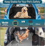 Veckle SUV Cargo Liner for Dogs - Trunk Cover with Bumper Flap Protector | Waterproof Pet Cargo Cover with Side Flaps, Dog Car Seat Cover with Non-Slip Trunk Mat, Prevents Scratches Pet Hair Mud Dirt