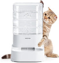 PAWGETHER® Automatic Cat Water Dispenser with 1 Filter Gravity Water Bowl for Dogs, 1 Gallon/3.5L Dog Water Bowl Dispenser, Cat Waterer, Easy to Fill