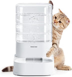 PAWGETHER® Automatic Cat Water Dispenser with 1 Filter Gravity Water Bowl for Dogs, 1 Gallon/3.5L Dog Water Bowl Dispenser, Cat Waterer, Easy to Fill