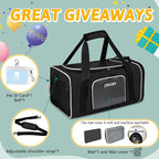 Petskd Small Pet Carrier 17" L x 11" W x 9.5" H Airline Approved, Black | for Alaska Airlines, Lockable Safety Zippers and Anti-Scratch Mesh, Pets Under 10 lbs