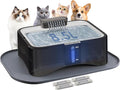 UPSKY Cat Water Fountain, 2.25Gal Large Capacity for Multi-Pet Homes | Ultra Quiet 304 Stainless Steel, Anti-Clog Pump with 4 Filters, Non-Slip Mat Included, Easy to Clean, Smart LED & Anti-Dry
