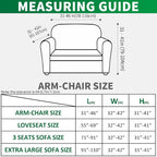 MAXIJIN Stretch Sofa Chair Slipcovers with Arms (31"-46 Washable Chair Cover Armchair with Non-Slip Foam & Elastic Bottom, Dog Cat Pet Friendly Furniture Protector (Small, Beige)