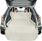 F-color SUV Cargo Liner for Dogs - Heavy Duty Cargo Cover for Mid-Size SUVs | Water Resistant, Bumper Flap, Non-Slip Mat, Car Trunk Dog Car Seat Cover Prevents Scratches Pet Hair Mud Dirt for Sedans Vans