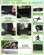Dog Car Seat Cover, 600D Heavy Dute Car Seat Cover for Dogs Pets,100% Waterproof Anti-Scratch Nonslip Dog Hammock for Cars, Seat Covers Protector with SeatBelt for Sedan SUV Truck XLPRO Hard Black