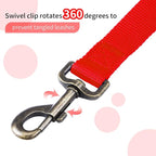 HIKISS Long Dog Leash Obedience Recall Training Agility Lead with Thickening Material for Large Dog - 15ft 20ft 30ft 50ft 100ft Training Leash(Red 15ft)