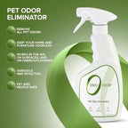 Zero Odor Pet Odor Eliminator Spray for Dog & Cat Urine, Carpet Deodorizer | Enzyme free, Urine Smell Eliminator for Pet Beds, Litter Areas & Furniture, 16 FL OZ