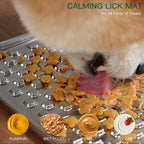 Lick Mat for Dogs & Cats, Double-Wall Stainless Steel, Large-2Pack | Chew-Proof, Anxiety Reducer, Whisker-Friendly for Cats, Non-Slip Heavy Duty Base, Raw Feeding Pad, Dishwasher Safe