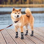 KOOLTAIL Non Slip Dog Socks to Prevent Licking Paws for Hardwood Floors, Dog Boots Shoes for Hot/Cold Pavement with Grippers Traction Control, Waterproof Paw Protector for Small Medium Large Dogs M