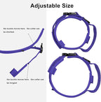 DAGANXI Tactical Dog Collar, Adjustable Military Training Nylon Dog Collar with Control Handle and Heavy Metal Buckle for Medium and Large Dogs, with Patches and Airtags Case (Purple, L)