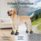 Dog Shoes for Hot Summer Pavement, Dog Shoes for Small Dogs, Waterproof Dog Boots & Paw Protectors, Non-Slip Dog Rain Booties, Easy Clean Sandals for Beach Black Size 1