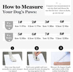 Allroaring 4PCS Anti-Slip Dog Boots,Dog Shoes for Hot Pavement Black-5 | Non-Slip Rubber Sole, Durable Reflective Straps, Paw Protector for Snow & Hot Pavement, for Medium Large Dogs – Pink/Black