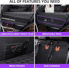 TKYZ Large Dog Car Seat,PU Leather Back Seat Extender for Dogs,Waterproof Dog Seat Cover for Backseat, Pet Bed for Car Hammock