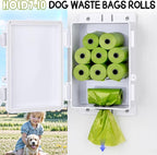 Heavy Duty Dog Poop Bag Dispenser, Wall Mountable & Waterproof Outdoor Organizer for Home, Yard Cleanup, Neighbor-Friendly, Commercial-Grade for Parks, Property Management (Without Bags)