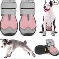 Pezluxe Dog Shoes for Small Dogs, Breathable Dog Boots for Hot Pavement | Anti-Slip Dog Booties for Hardwood Floors,Waterproof Paw Protectors for Dogs Summer Walking Hiking Winter Snow Outdoor,Pink,2
