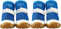 HDKUW Dog Shoes for Hot Pavement,Mesh Breathable Waterproof Dog Booties,Anti-Slip Sole and Skid-Proof Paw Protector,Outdoor Hiking Dog Boots for Small Medium Dogs Blue 1#
