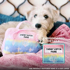 Haute Diggity Dog Chewy Vuiton Handbag Plush Squeaky Dog Toy, Soft Durable Designer-Inspired Stuffed Puppy Chew Toys for Small & Medium Dogs, Machine-Washable (Pink Ombre) Large
