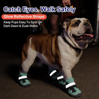 Dog Shoes for Hot Pavement,Non-Slip Breathable Mesh Dog Boots with Reflective Adjustable Straps,Waterproof Paw Protectors for Small Medium Large Dogs,Summer Hiking Walking,6#,Green