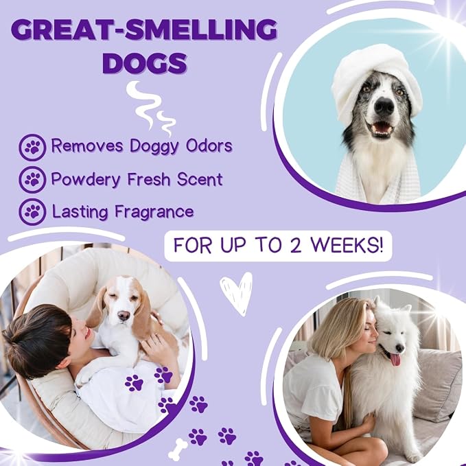 Bright White Shampoo and Conditioner Set with Aloe Vera pH Balanced Dog Grooming Shampoo and Conditioner for Dogs, Tear-Free Moisturizing Dog Shampoo, 26.4 Oz (Pack of 6)