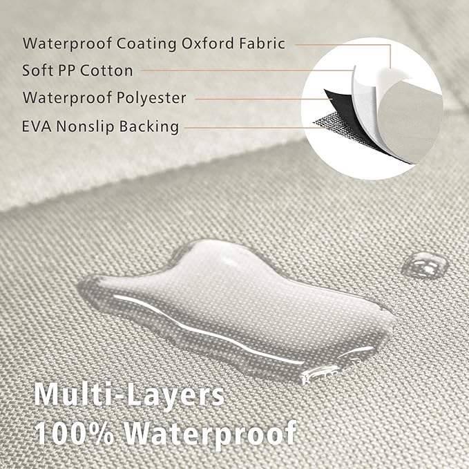 F-color SUV Cargo Liner for Dogs - Heavy Duty Cargo Cover for Mid-Size SUVs | Water Resistant, Bumper Flap, Non-Slip Mat, Car Trunk Dog Car Seat Cover Prevents Scratches Pet Hair Mud Dirt for Sedans Vans