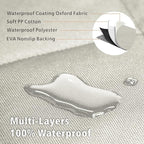 F-color SUV Cargo Liner for Dogs - Heavy Duty Cargo Cover for Mid-Size SUVs | Water Resistant, Bumper Flap, Non-Slip Mat, Car Trunk Dog Car Seat Cover Prevents Scratches Pet Hair Mud Dirt for Sedans Vans