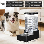 RIZZARI 10L Filtered Gravity Water Bowl Dispenser for Dogs - Dog Bowls | Dishwasher Safe Bowl,Triple-Layer Filtration,Cleaner Everyday Hydration,Large Dog Water Supply,Long-Lasting Freshness,