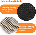 Small Cat Litter Mat, Double Layer Honeycomb Litter Box Mat | 20x14”, Reduces Litter Tracking, Waterproof, Non-Slip, Soft on Paws, Scratch Resistant, Easy to Clean, Beige