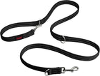 Halti Training Leash - Multifunctional Double-Ended Dog Leash, Ideal for Anti-Pulling Dog Training. Lightweight, Soft & Durable. Suitable for Medium to Large Dogs & Puppies (Size Large, Black, 2m)