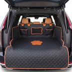 SUV Cargo Liner for Dogs,Waterproof Dog Trunk Cover for Full-Size SUVs | Waterproof PU Leather | Fits Full-Size SUVs | 19.69" Side Flaps | 19.69" Bumper Flap