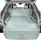F-color SUV Cargo Liner for Dogs - Heavy Duty Cargo Cover for Mid-Size SUVs | Water Resistant, Bumper Flap, Non-Slip Mat, Car Trunk Dog Car Seat Cover Prevents Scratches Pet Hair Mud Dirt for Sedans Vans