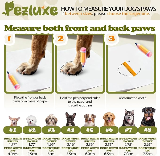 Pezluxe Dog Shoes for Large Dogs, Breathable Dog Boots for Hot Pavement | Anti-Slip Dog Booties for Hardwood Floors,Waterproof Paw Protectors for Dogs Summer Walking Hiking Winter Snow Outdoor,Pink,7